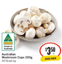 IGA Australian Mushroom Cups offer