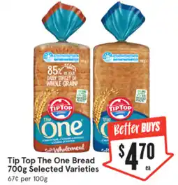 IGA Tip Top The One Bread Selected Varieties offer