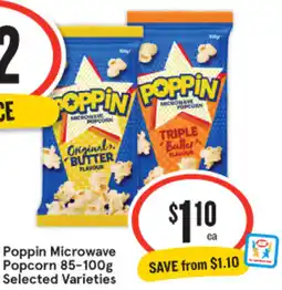 IGA Poppin Microwave Popcorn Selected Varieties offer