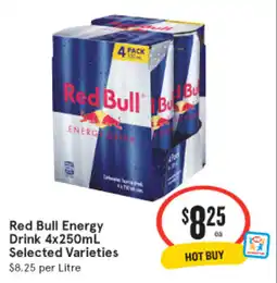 IGA Red Bull Energy Drink Selected Varieties offer