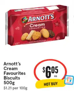 IGA Arnott's Cream Favourites Biscuits offer
