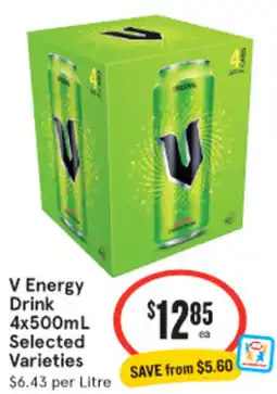 IGA V Energy Drink Selected Varieties offer