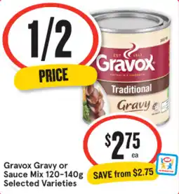 IGA Gravox Gravy or Sauce Mix Selected Varieties offer