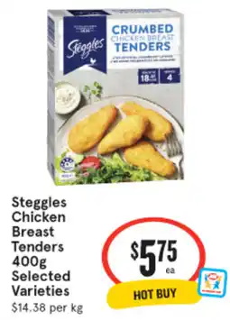 IGA Steggles Chicken Breast Tenders Selected Varieties offer
