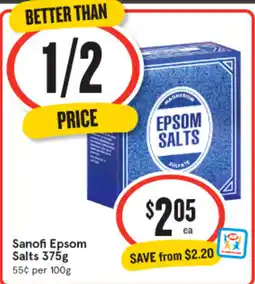 IGA Sanofi Epsom Salts offer