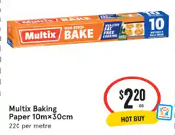 IGA Multix Baking Paper offer