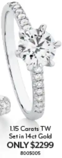 Angus & Coote 1.15 Carats TW Set in 14ct Gold offer