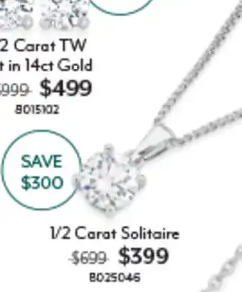 Angus & Coote 1/2 Carat Solitaire offer