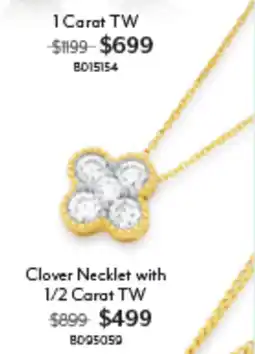 Angus & Coote Clover Necklet with 1/2 Carat TW offer