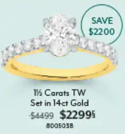 Angus & Coote 1½ Carats TW Set in 14ct Gold offer