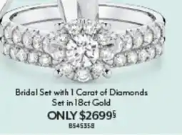 Angus & Coote Bridal Set with 1 Carat of Diamonds Set in 18ct Gold offer
