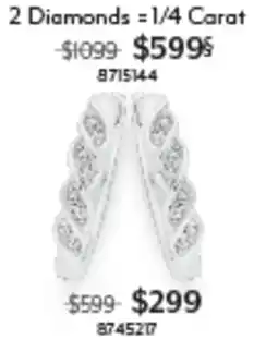 Angus & Coote 2 Diamonds = 1/4 Carat offer