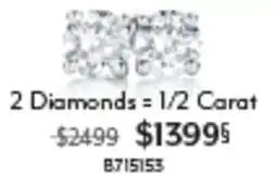 Angus & Coote 2 Diamonds = 1/2 Carat offer