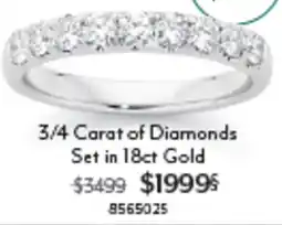 Angus & Coote 3/4 Carat of Diamonds Set in 18ct Gold offer