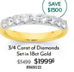 Angus & Coote 3/4 Carat of Diamonds Set in 18ct Gold offer