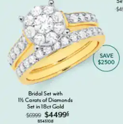 Angus & Coote Bridal Set with 1½ Carats of Diamonds Set in 18ct Gold offer