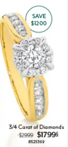 Angus & Coote 3/4 Carat of Diamonds offer
