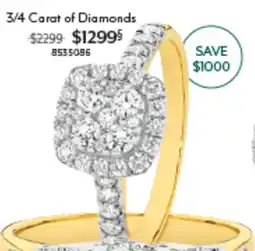 Angus & Coote 3/4 Carat of Diamonds offer