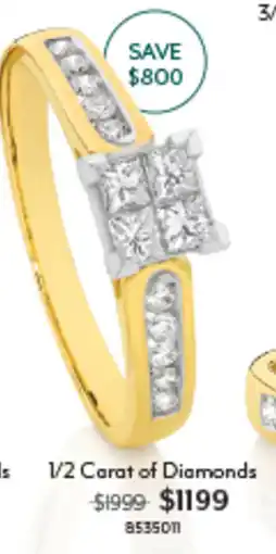 Angus & Coote 1/2 Carat of Diamonds offer