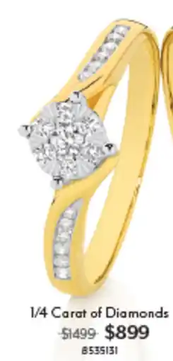 Angus & Coote 1/4 Carat of Diamonds offer