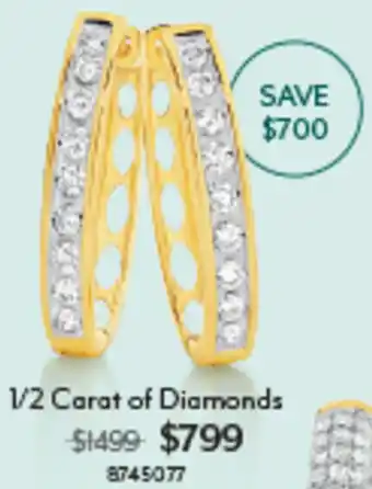 Angus & Coote 1/2 Carat of Diamonds offer