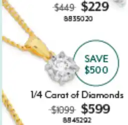 Angus & Coote 1/4 Carat of Diamonds offer