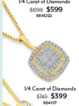 Angus & Coote 1/4 Carat of Diamonds offer