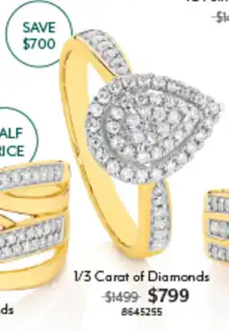 Angus & Coote 1/3 Carat of Diamonds offer