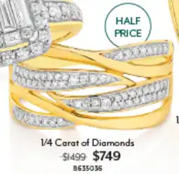 Angus & Coote 1/4 Carat of Diamonds offer