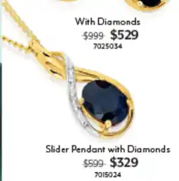 Angus & Coote Slider Pendant with Diamonds offer