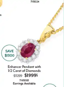 Angus & Coote Enhancer Pendant with 1/2 Carat of Diamonds offer