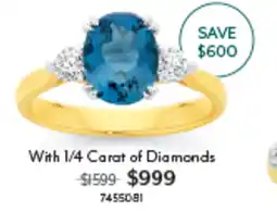 Angus & Coote With 1/4 Carat of Diamonds offer