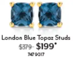 Angus & Coote London Blue Topaz Studs offer