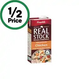 Woolworths Campbell’s Real Stock 1 Litre offer