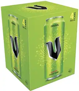 Coles V Energy Drink 4x500mL offer