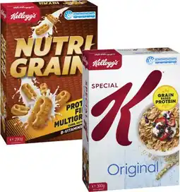 Coles Kellogg's Nutri Grain 290g or Special K Cereal 300g offer