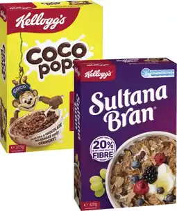 Coles Kellogg's Coco Pops 375g, Just Right 460g or Sultana Bran Cereal 420g offer