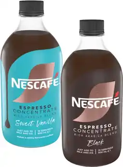 Coles Nescafé Espresso Coffee Concentrate 500mL offer