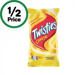 Woolworths Twisties Cheetos or Burger Rings 65-90g offer