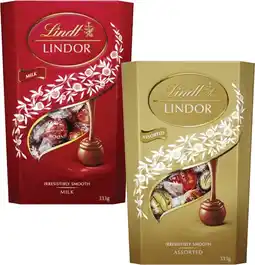 Coles Lindt Cornet 327g-333g offer