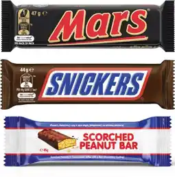 Coles Mars Chocolate Bar 30g-56g or Cooks Scorched Peanut Bar 45g offer