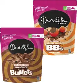Coles Darrell Lea Bullets, Choc Twists or BB's 150g-204g offer