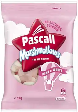 Coles Pascall Marshmallows 280g offer