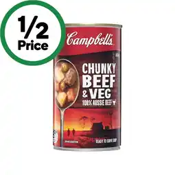 Woolworths Campbell’s Country Ladle or Chunky Soup 495-505g offer