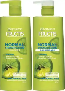 Coles Garnier Fructis Shampoo or Conditioner 850mL offer