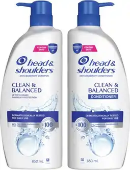 Coles Head & Shoulders Shampoo or Conditioner 850mL offer