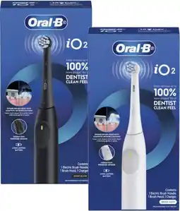 Coles Oral B iO2 Electric Toothbrush White or Black 1 Pack offer