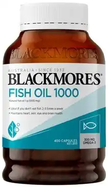 Coles Blackmores Fish Oil 1000mg Capsules 400 Pack^ offer