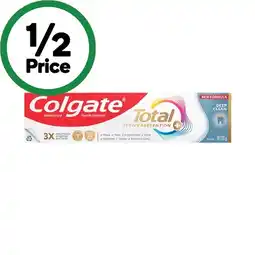 Woolworths Colgate Total Active Prevention Deep Clean Toothpaste 200g offer