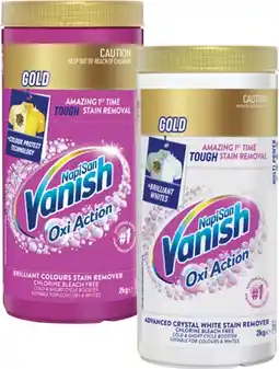 Coles Vanish NapiSan Oxi Action Gold Multi Power Laundry Booster Powder 2kg offer
